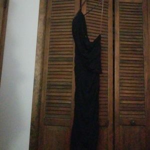 Black one shoulder dress